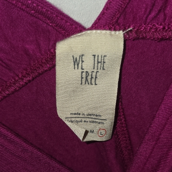 We The Free Magenta Long Sleeve Top - Picture 2 of 4